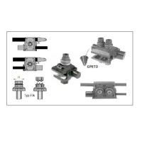 Zacisk dwustronnie przebijający izolacje TTDC 28401 | TTDC28401FA Sicame