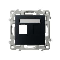 Obudowa gniazda pojedynczego czarny matowy SZAFIR | GPK-1Z/p/33 Ospel