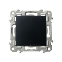 Łącznik podwójny zwierny czarny matowy SZAFIR | ŁP-17ZS/m/33 Ospel