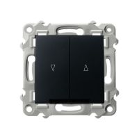 Łącznik żaluzjowy z podświetleniem czarny matowy SZAFIR | ŁP-7ZBS/m/33 Ospel