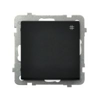 Łącznik krzyżowy 16AX, zaciski bezgwintowe, czarny matowy, Sonata | ŁP-4R/m/33 Ospel