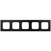 Ramka pięciokrotna, czarny matowy, Sonata | R-5R/33 Ospel