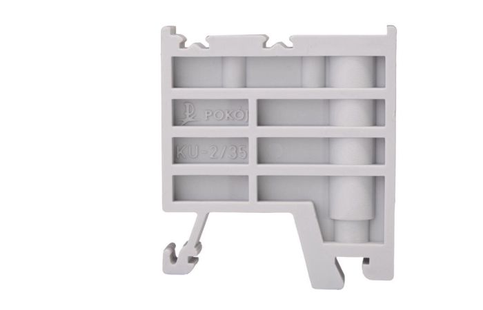Trzymacz KU-2/35 do złączek szynowych, szary (30szt.) | A44-2018 Pokój