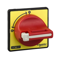 Napęd drzwiowy, czerwono-żółty z blokadą 60x60mm | KCD1PZ Schneider Electric