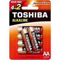 Bateria LR-06 AA TOSHIBA RED ALKALINE PROMOPACK (blister 6szt) | 00163099 Toshiba