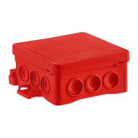 Puszka instalacyjna naścienna, NS6, FASTBOX&HOOK, czerwona | 35346101 SIMET S.A.