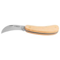 Nóż monterski sierpak, drewniane okładki | 63-016 NEO