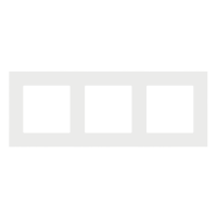 Ramka 3-krotna LINE, Jasnoszary mat Simon 55 | TR3/114 Kontakt Simon