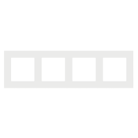 Ramka 4-krotna LINE, Jasnoszary mat Simon 55 | TR4/114 Kontakt Simon