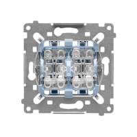 Łącznik świecznikowy z podświetl LED, osobne podśw klawisza (mechanizm) 10AX 250V szybkozł Simon 55 | SW5L2M Kontakt Simon