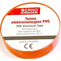 Taśma izolacyjna T PVC 15/10 , pomarańczowa | TPVC_15-10-ORANGE/1 Erko