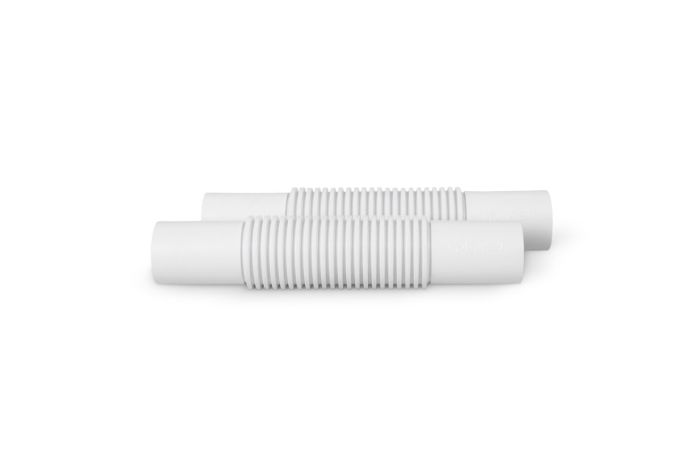 Złączka giętka kompensacyjna ZCL 18 samogasnąca, PVC, biała | 10118 TT Plast