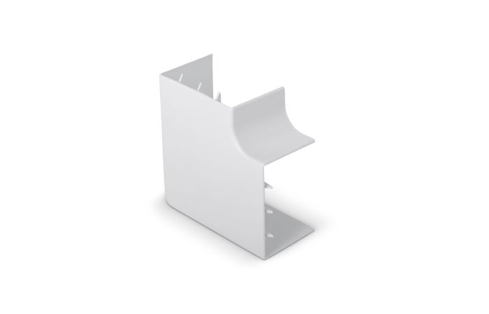Łącznik kątowy do kanałów ŁK 40x40 biały | 10838 TT Plast