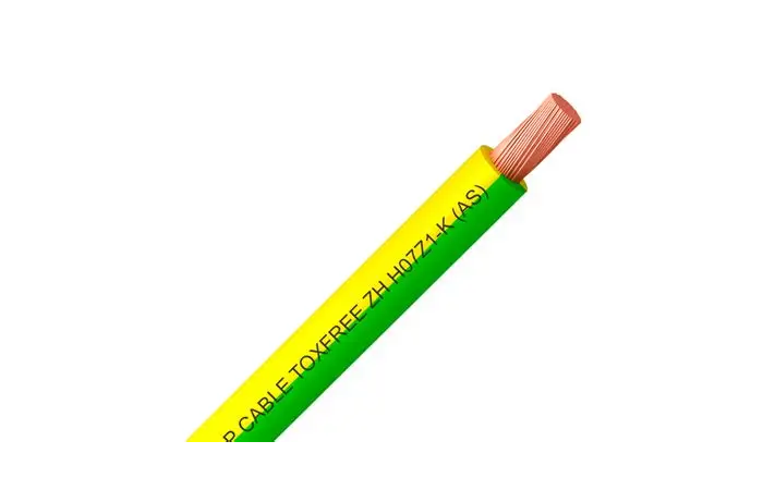 Przewód bezhalogenowy TOXFREE ZH H07Z1-K(AS) 1x16 450/750V G/Y B2ca R100 żółto-zielony /100m/ KRĄŻEK | 151V016.R100 TOP Cable