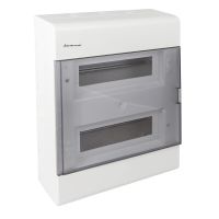 Rozdzielnica moduł. n/t SRn-24 2x12 397x298x95mm IP40 (N+PE) drzwi transp, biała (1/110szt) | 1.6 Elektro-Plast Opatówek