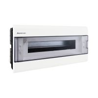 Rozdzielnica moduł. p/t SRp-18 1x18 190x402x94mm IP40 (N+PE) drzwi transp, biała (1/180szt) | 2.4 Elektro-Plast Opatówek