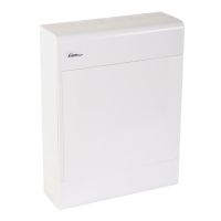 Rozdzielnica moduł. n/t SRn-24/B 2x12 397x298x95mm IP40 (N+PE) drzwi białe, biała (1/110szt) | 1.16 Elektro-Plast Opatówek