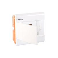 Rozdzielnica moduł. p/t SRp-6/B 1x6 190x192x94mm IP40 (N+PE) drzwi białe, biała (1/336szt) | 2.11 Elektro-Plast Opatówek