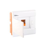 Rozdzielnica moduł. p/t SRp-8/B 1x8 190x228x94mm IP40 (N+PE) drzwi białe, biała (1/300szt) | 2.12 Elektro-Plast Opatówek