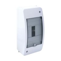 Rozdzielnica modył. n/t RNT-4 1x4 200x98x88mm IP42 (N+PE) drzwi transp,biała (1/864szt) | 3.2 Elektro-Plast Opatówek