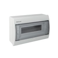 Rozdzielnica moduł. n/t RN-12 Fala 1x12 205x311x95mm IP40 (N+PE) drzwi transp,biała (1/240szt) | 7.3 Elektro-Plast Opatówek
