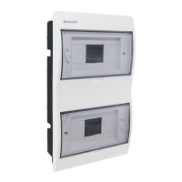 Rozdzielnica moduł. p/t RP-16 Fala 1x16 403x238x108mm IP40 (N+PE) drzwi transp, biała (1/140szt) | 8.4 Elektro-Plast Opatówek