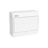 Rozdzielnica moduł. n/t RN-8/B Fala 1x8 200x234x95mm IP40 (N+PE) drzwi białe,biała (1/300szt) | 7.12 Elektro-Plast Opatówek