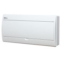 Rozdzielnica moduł. n/t RN-18/B Fala 1x18 205x416x95mm IP40 (N+PE) drzwi białe,biała (1/154szt) | 7.17 Elektro-Plast Opatówek