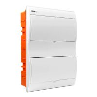 Rozdzielnica moduł. p/t RP-24/B Fala 2x12 404x310x108mm IP40 (N+PE) drzwi białe, biała (1/110szt) | 8.15 Elektro-Plast Opatówek
