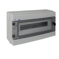 Rozdzielnica hermet. moduł.n/t RH-18S 1x18 260x435x138mm IP65 1000VDC drzwi transp,szara | 36.718 Elektro-Plast Opatówek