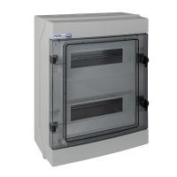 Rozdzielnica hermet. moduł.n/t RH-24S 2x12 420x330x138mm IP65 1000VDC drzwi transp, szara | 36.724 Elektro-Plast Opatówek