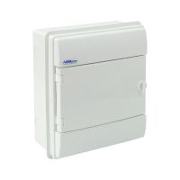 Rozdzielnica hermet. moduł. p/t RHp-8/B 1x8 305x275x135mm IP65 drzwi białe, biała (1szt) | 36.807 Elektro-Plast Opatówek