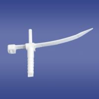 Uchwyt szybkiego montażu paskowy z kołkiem Ø6 USMPK biały (50szt) | 21.1 Elektro-Plast Opatówek