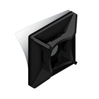 Podstawka montażowa do opasek - samoprzylepna PMS-19-19-UV-100 czarna (100szt) | 25.299 Elektro-Plast Opatówek