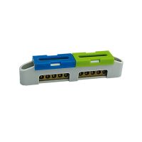 Listwa zaciskowa LZ-4 113x18x26mm szara/niebieska/zielona (1szt) | 47.114 Elektro-Plast Opatówek