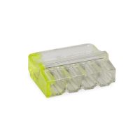Szybkozłączka PC 254M (4 przewody) transparentne/żółty (25szt) | 39.24 Elektro-Plast Opatówek