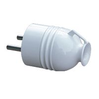 Wtyczka prosta z zawieszką AWA-W1, 2P+Z, 16A, 250V, rozbieralna biała (60szt) | 51.60 Elektro-Plast Opatówek