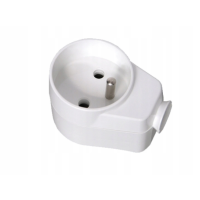 Gniazdo wtyczkowe AWA-GKM, 2P+Z, 16A, 250V, z magnesem, rozbieralne białe (1szt) | 51.95 Elektro-Plast Opatówek