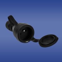 Gniazdo Proste Gumowe FGG, 2P+Z, 10A, 250V, IP44, rozbieralne czarny (20szt) | 51.226 Elektro-Plast Opatówek