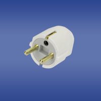 Wtyczka kątowa uniwersalna FWKB, 2P+Z, 10A, 250V, rozbieralna biała (1szt) | 51.228 Elektro-Plast Opatówek