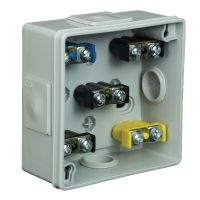 Puszka n/t VP 001-53 IP55 4-wl klik dł.gum. z zac 86x86x40mm szara (1szt) | 61.106 Elektro-Plast Opatówek