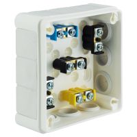 Puszka n/t VP 041-51 IP55 12-wl dł.gum. z zac. 98x98x42mm biała (1szt) | 61.140 Elektro-Plast Opatówek