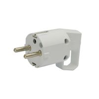 Wtyczka z uchem, z uziemieniem uni-schuko VWUB 325-01, 16A 250V IP20 biała (1szt) | 51.355 Elektro-Plast Opatówek