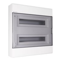 Rozdzielnica moduł. n/t SRn-36/2 2x18 445x430x120mm IP40 (N+PE) drzwi transp, biała (1/70szt) | 1.88 Elektro-Plast Opatówek
