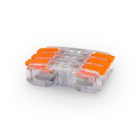 Szybkozłączka przelotowa CMK-653 transparentny/pomarancz (40szt) | 39.653 Elektro-Plast Opatówek