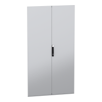 Drzwi pełne podwójne, PanelSeT SFN, Special SM, do obudowy H2200 W1200mm | NSYSFND22122D Schneider Electric