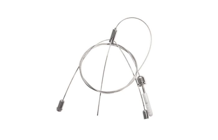 Linka stalowa uniwersalna do zwieszania opraw oświetleniowych ROPE-NT 150 1500mm (kpl 2szt) | 7870 Kanlux