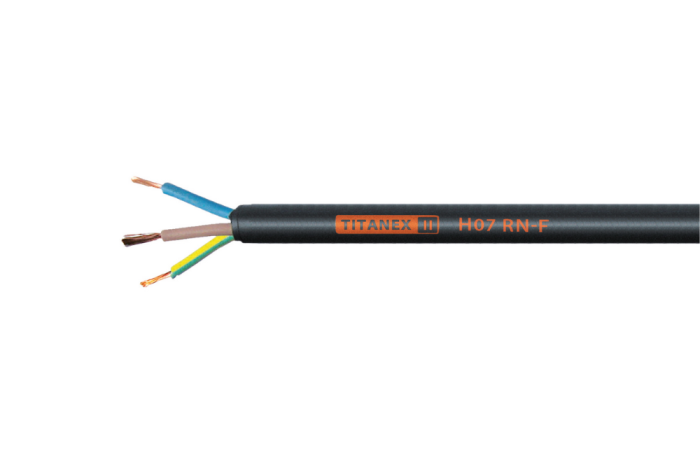 Przewód w izolacji gumowej TITANEX H07RN-F (OnPD) 3x2,5 żo 450/750V BĘBEN | 37029T Helukabel