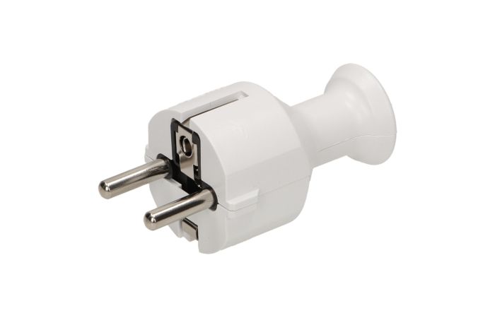 Wtyczka prosta rozbieralna Uni-Schuko 2P+Z 16A, biały | WT-40/BIAŁY Orno