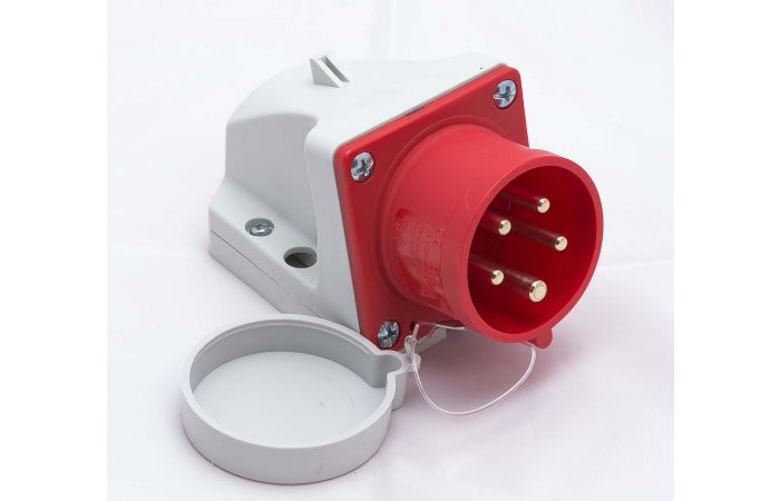 Wtyczka odbiornikowa z zatyczką 32A 5P 400V IP44 czerwona | 525-6T PCE